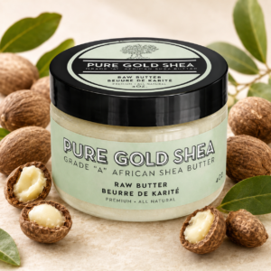 Pure Gold Shea Raw Shea Butter 4 oz