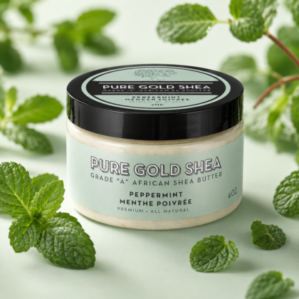 Pure Gold Shea with Peppermint 4 oz